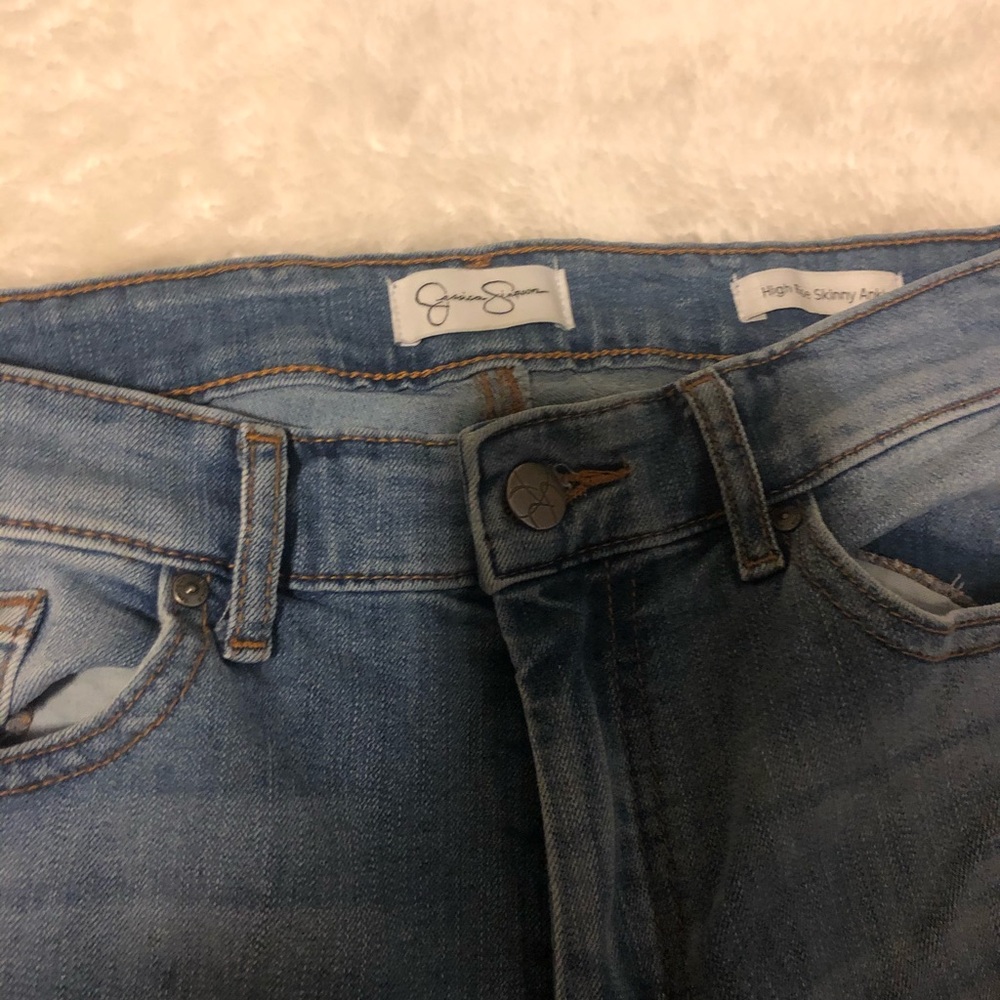 Jessica Simpson high rise skinny ankle